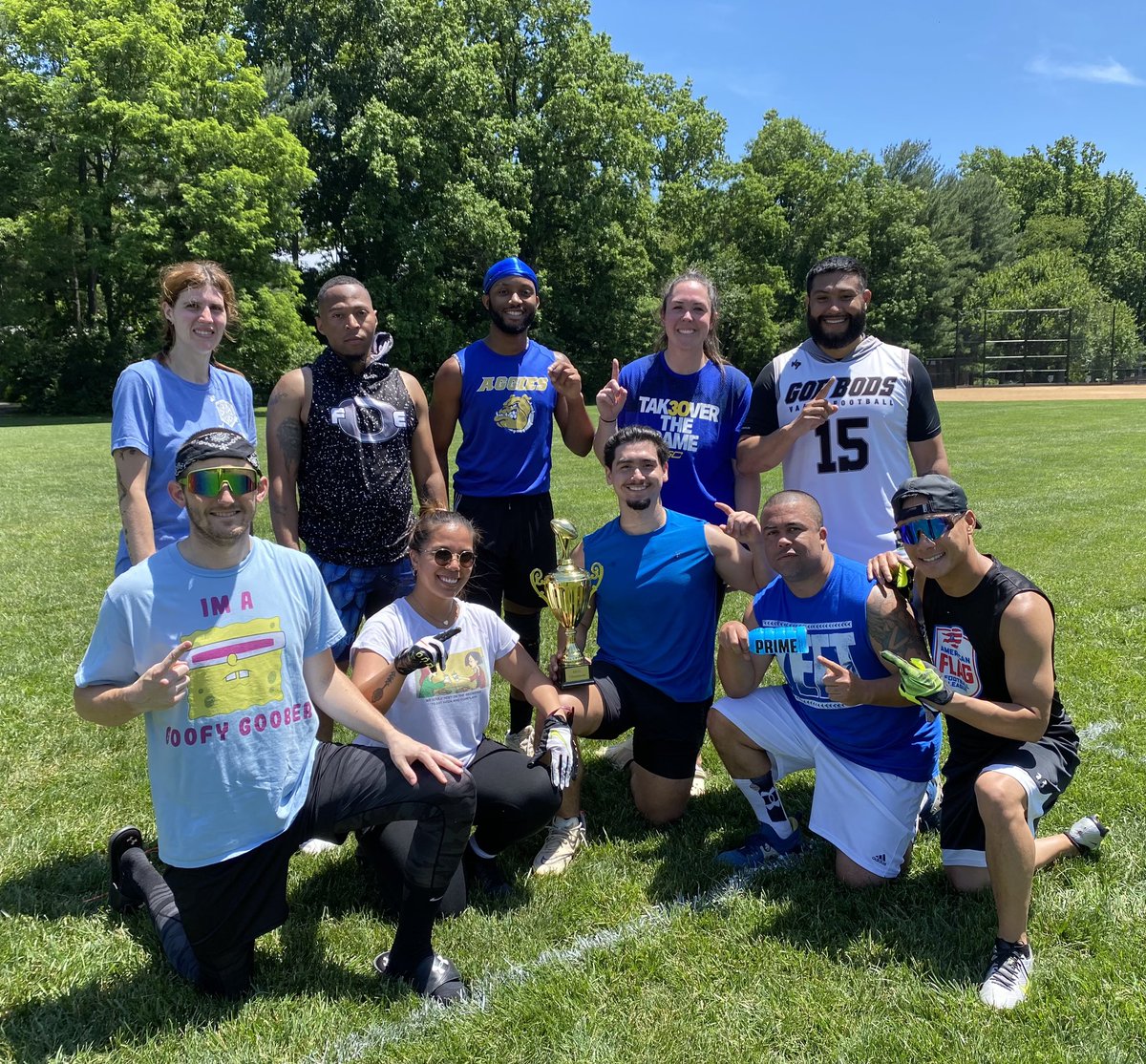 PlayRFFL's tweet photo. Congrats to 2024 Spring Saturday COED Champs - GOOFY GOOBERS

Playoff MVPs - Jahziel P. and Freddie M. https://t.co/3dqvMoe68k