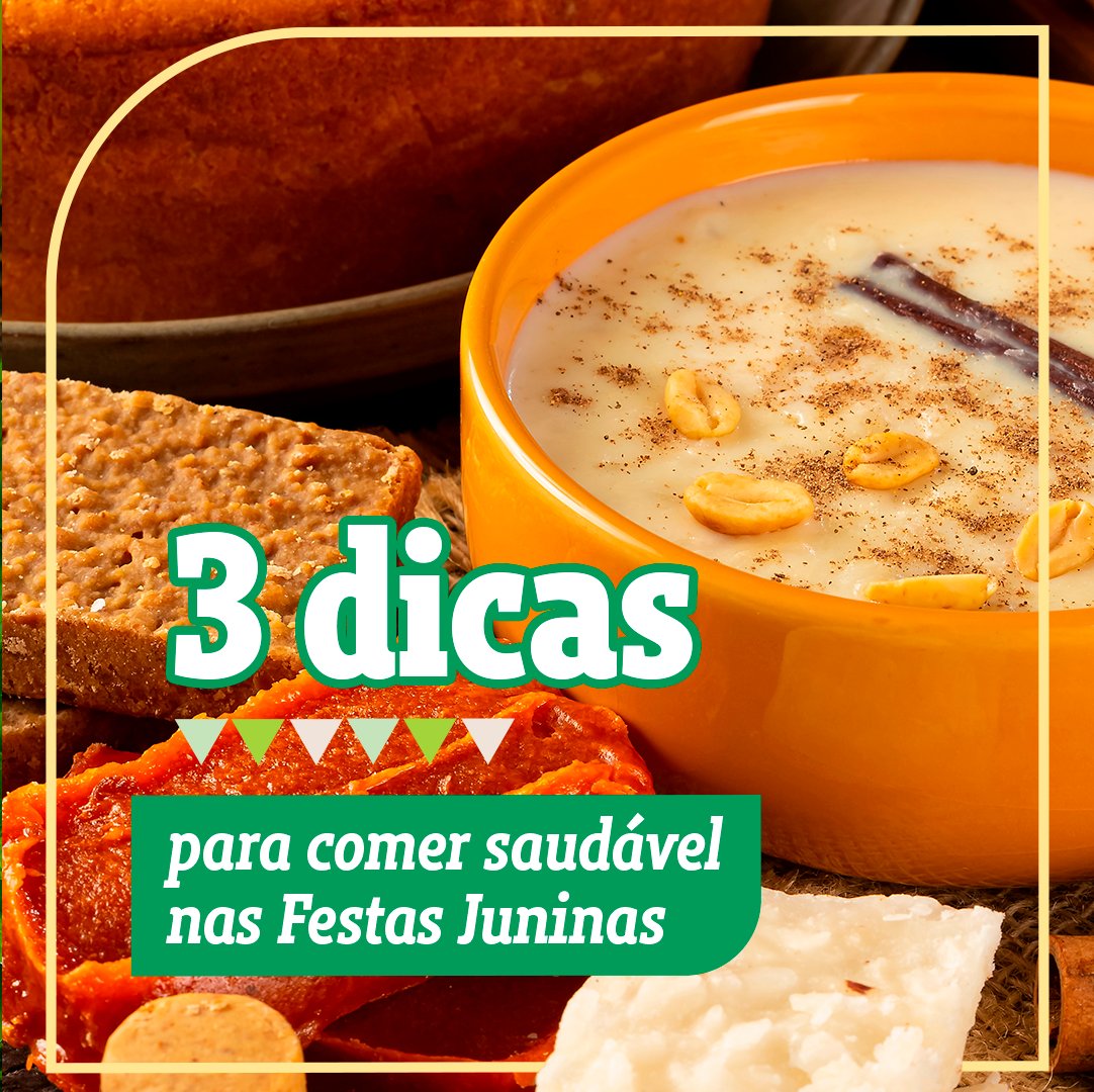unimedvr's tweet photo. Quando o assunto é Festa Junina, saber escolher e comer com moderação é a chave! Os alimentos típicos da época também têm nutrientes que fazem bem à saúde, mas alguns possuem alto teor de açúcar e gordura. Por isso, moderação é o segredo para curtir e manter a saúde em dia. https://t.co/uCGgl7CfKy