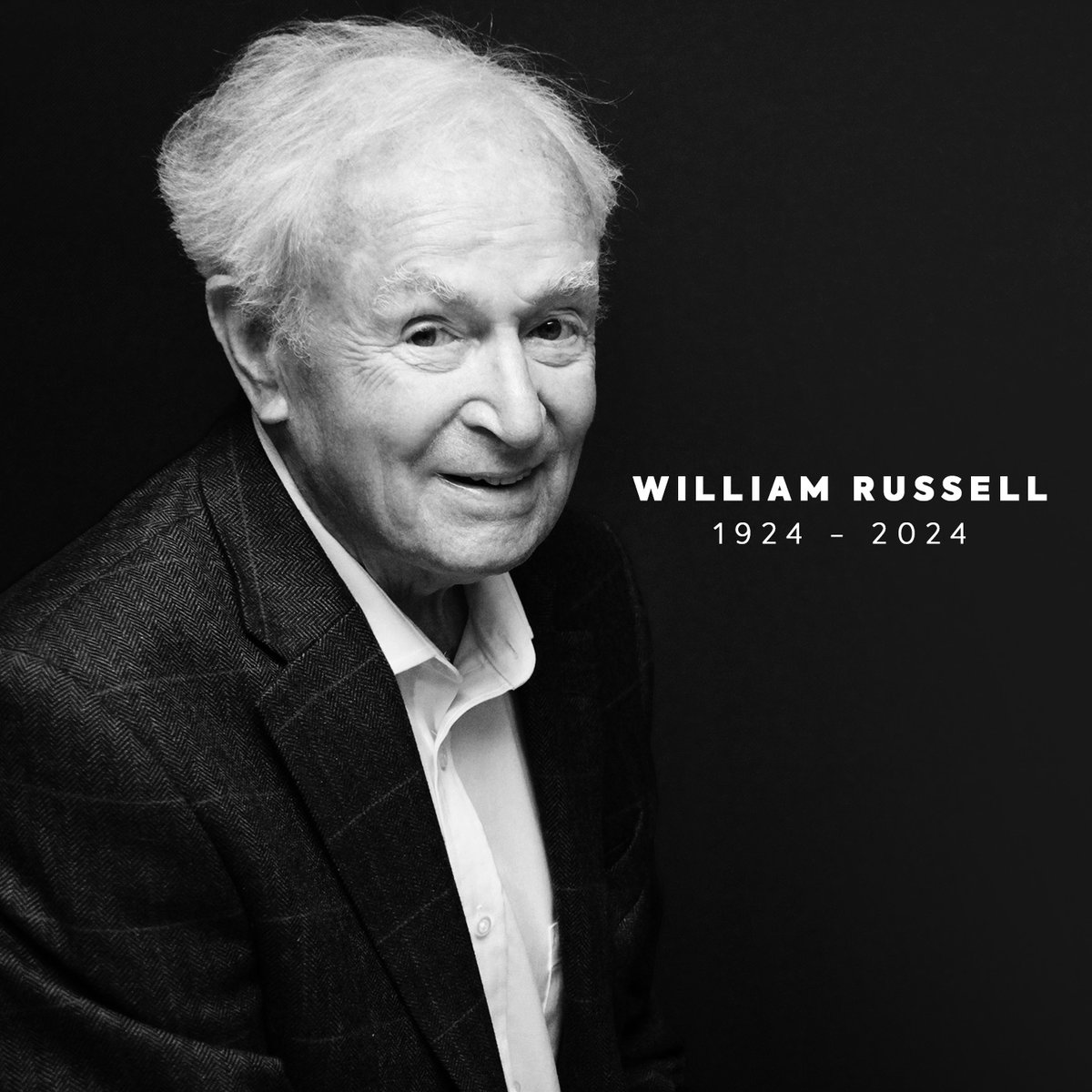 bigfinish's tweet photo. Everyone at Big Finish is very sad to hear the news of William Russell's passing at the age of 99. Our deepest sympathies go out to his friends and family. https://t.co/4cCAicWXrQ
