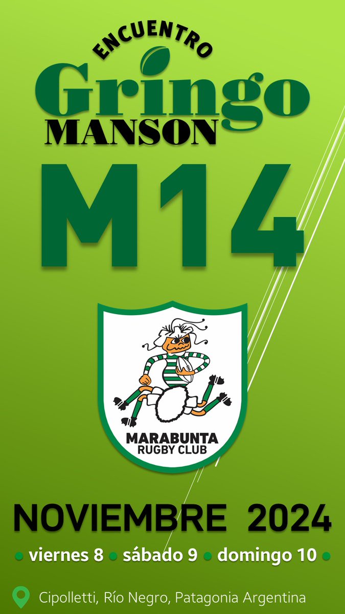 MarabuntaRC's tweet photo. Encuentro Nacional para M14, Horacio "Gringo" Manson
Nos vemos en noviembre! https://t.co/zQrYpizP8Z