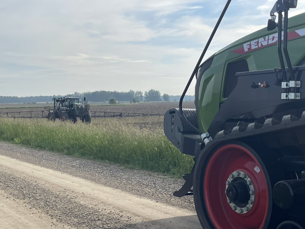 Fendt  two track demo . But keeping a close one on the Fendt Sprayer