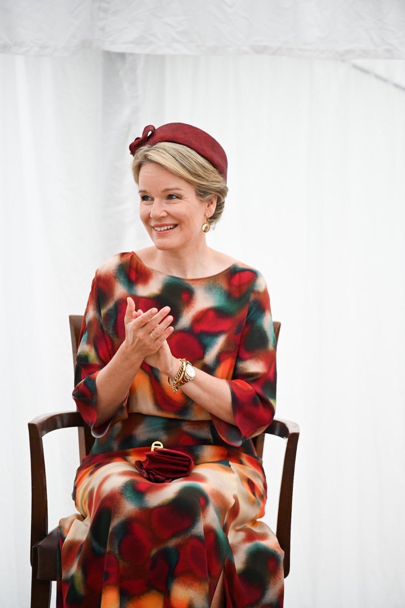 FDelvigne's tweet photo. On the occasion of the 2024 Queen Elisabeth Violin Competition, Her Majesty Queen Mathilde wore our creation “Elsa”, a small Kennedy hat made of parasisal straw, in burgundy color which matched perfectly the Queen’s outfit.

Pictures by: Frederic Andrieu
@agencepeps https://t.co/olqKvqwEKQ