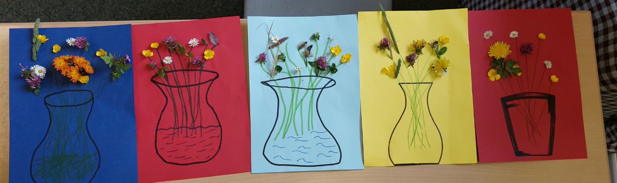 Flower vases in Outdoor Learning