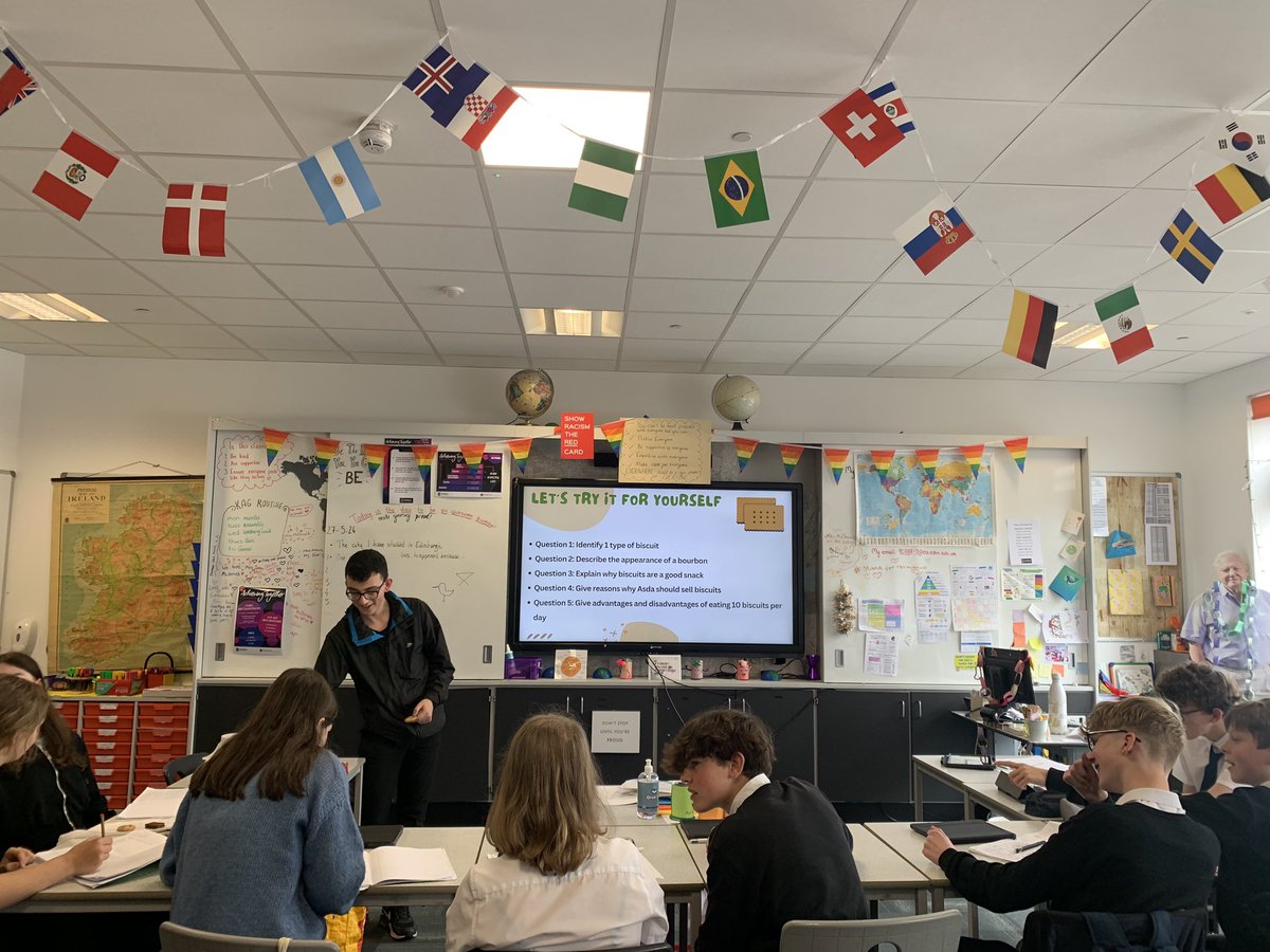 Nat 5 Geo were getting to grips with command words helped by some classic biccies! We learned the difference between describe and explain by analysing our all time favourites- the digestive and bourbon! A fun and engaging way to explore tricky terminology 🍪 <a href="/PortobelloHigh/">Portobello High Sch</a>