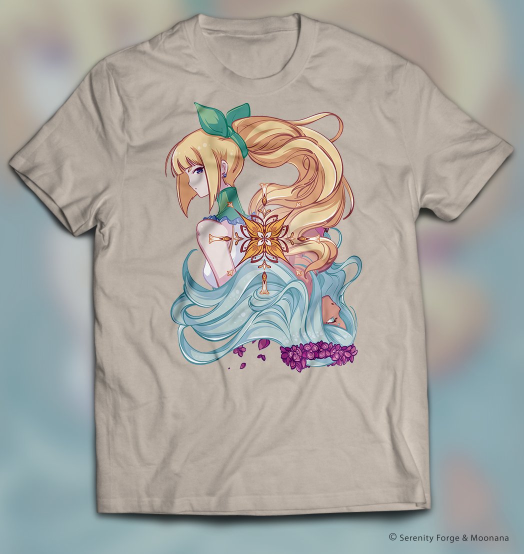 SerenityForge's tweet photo. Today we also have brand-new tees for Moonana Games’ Virgo Versus The Zodiac, which launched on consoles last year💚

This stellar design from Nana Moon features detailed portraits of Virgo &amp; Pisces &amp; is available in Midnight Navy, Desert Rose, &amp; Sand♍️

https://t.co/nnboH8ecde https://t.co/AbRAl0Gg8w