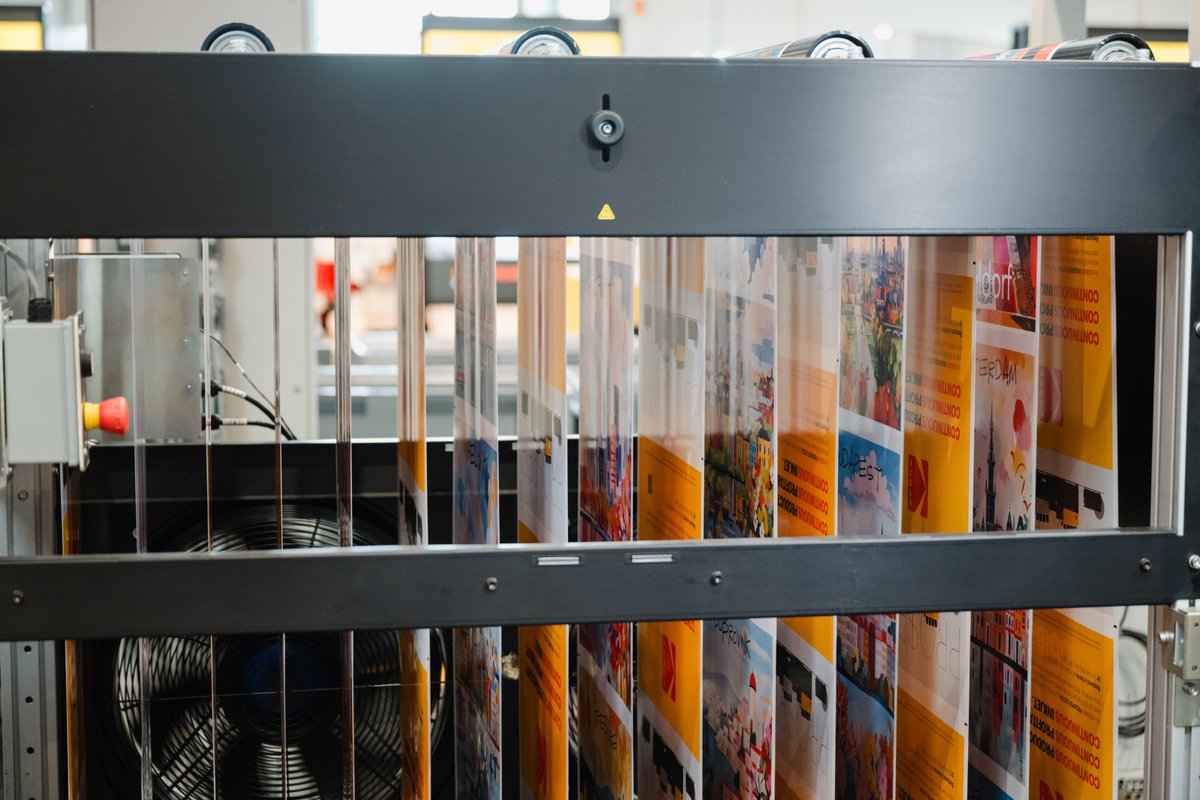 Kodak's tweet image. What if we could make it easier for you to self-publish a book with your most cherished moments #ShotOnFilm? The power of #inkjet shines through in short #printing runs that are less expensive for the consumer. #drupa