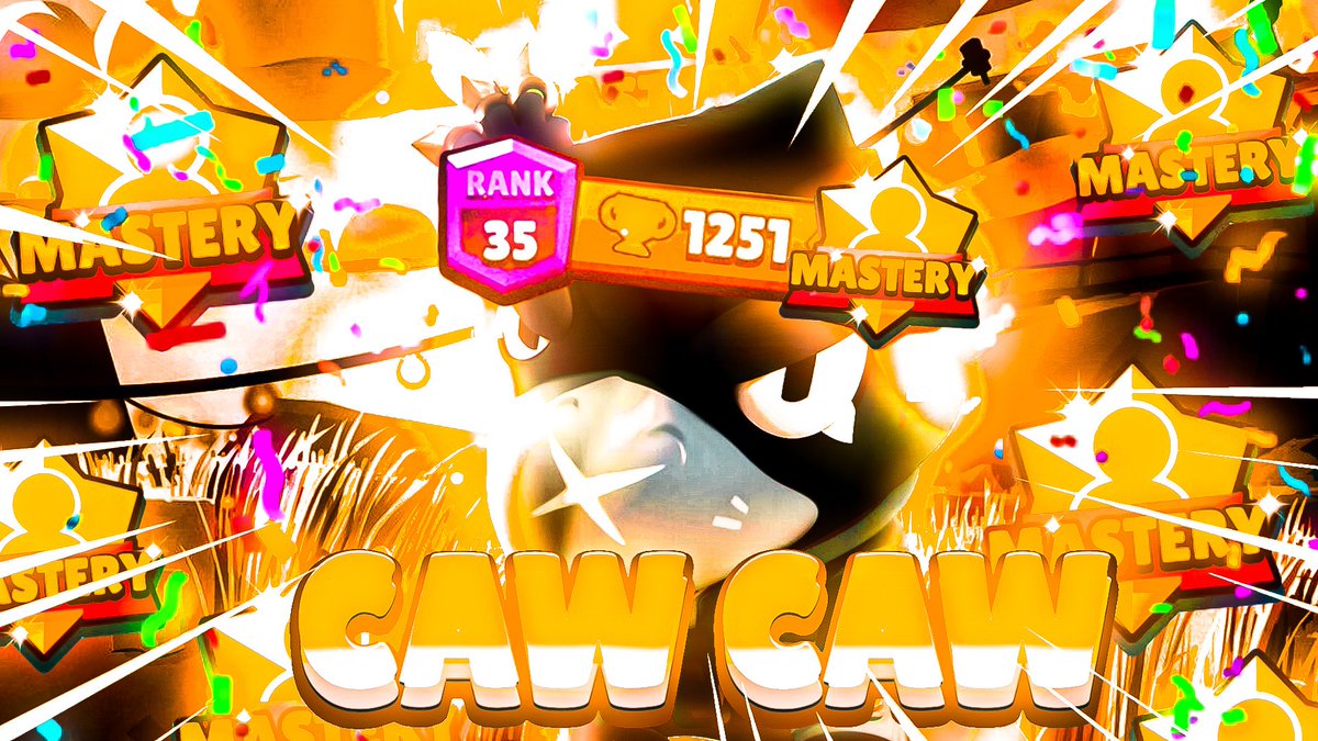 Mastery Gold 3 on Crow on Brawl Stars by Stas // More thumbnails based on Brawl Stars and not only can be found on Behance

Behance:behance.net/gallery/131157…

#brawlstarsgameplay #brawlstars #brawlstarsplay #brawlstarsplayers #brawlstarsart #brawlstarsarts #brawlstarsgame