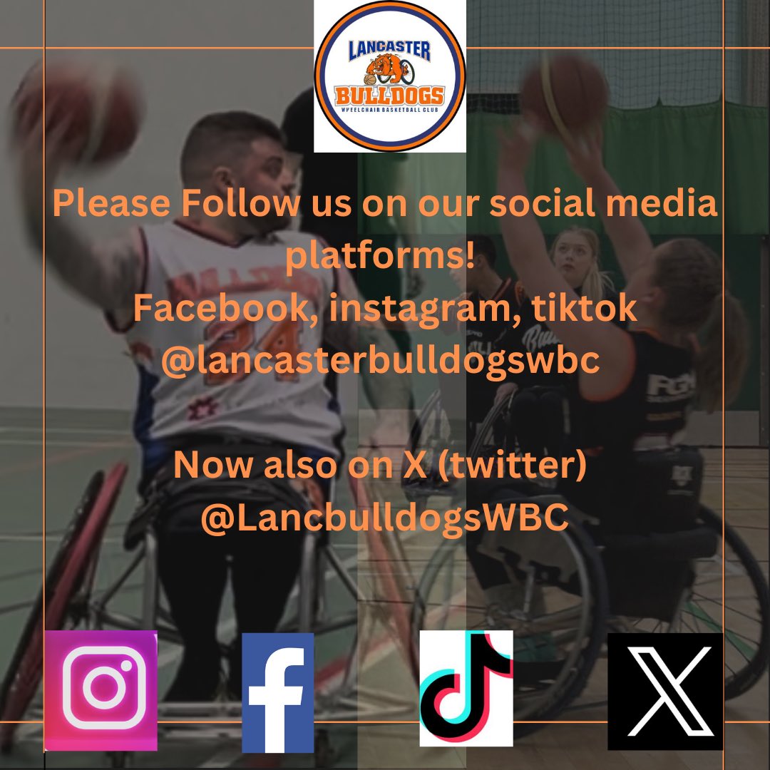 Did you know, the Bulldogs are also on other social media platforms! 

facebook tik tok &amp; instagram! give us a follow! 
@lancasterbulldogswbc