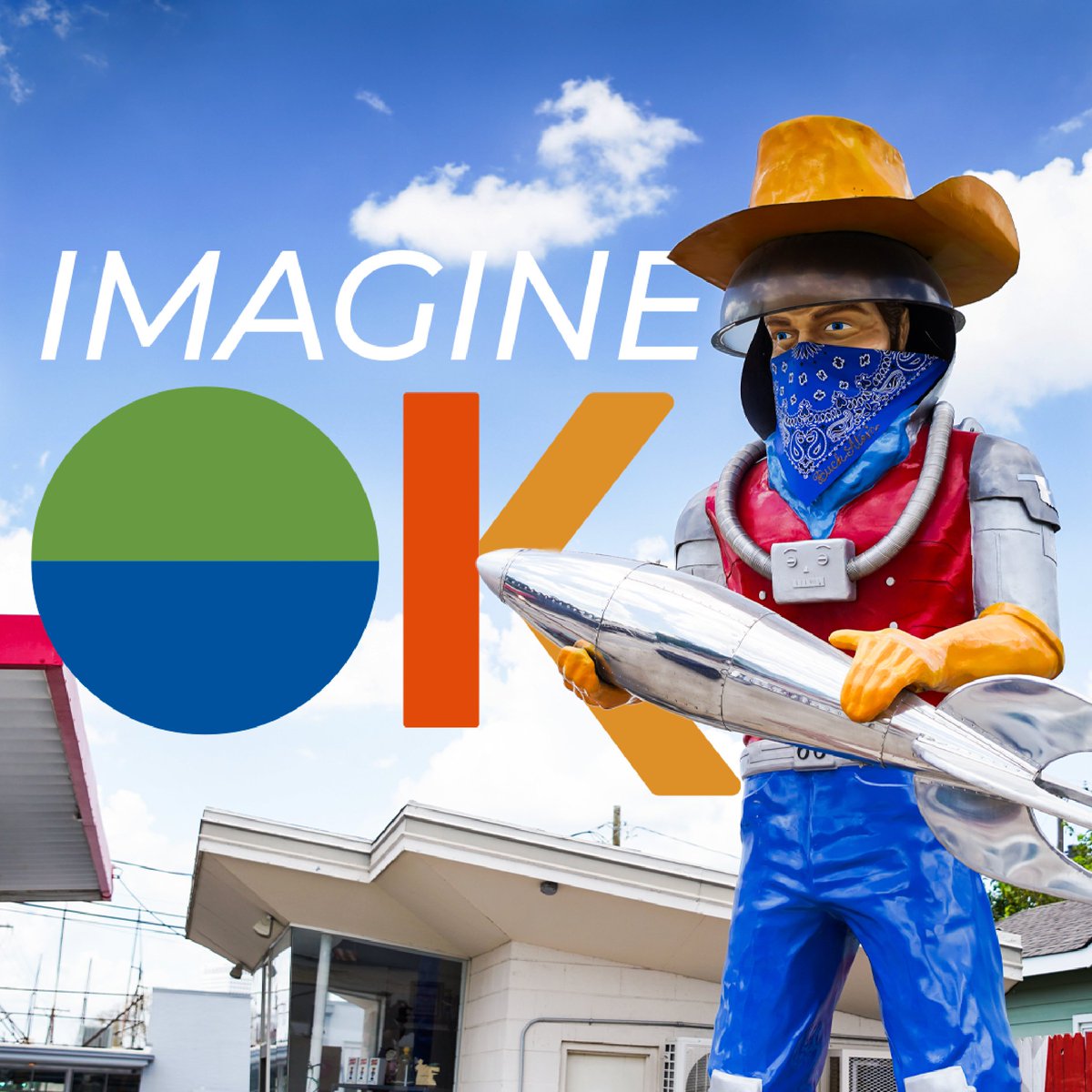 ImagineOkla's tweet photo. “Imagine That,” the state’s official branding tagline, illustrates Oklahoma’s boundless opportunities that inspire residents and visitors of all ages to dream big and explore all that our state has to offer. https://t.co/cOneX4ikao