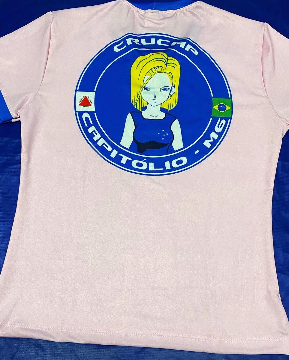 CrucapCapitolio's tweet photo. A Android 18 retorna com novo visual e também com sua nova PEITA para embelezar as mulheres da nossa Torcida, do nosso REDUTO!
Corra e adquira a sua no 1º LOTE Promocional de Lançamento.
#Crucap #Android18 #Redutos #Cruzeirenses #Dragonballz https://t.co/QimKmnwMHQ
