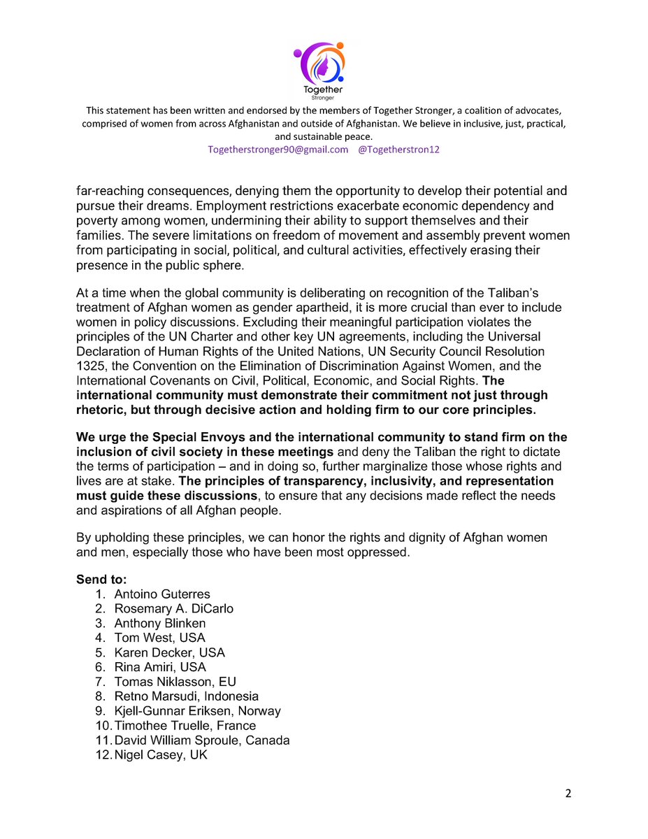 TogetherStronger - With Afghan Women tweet media