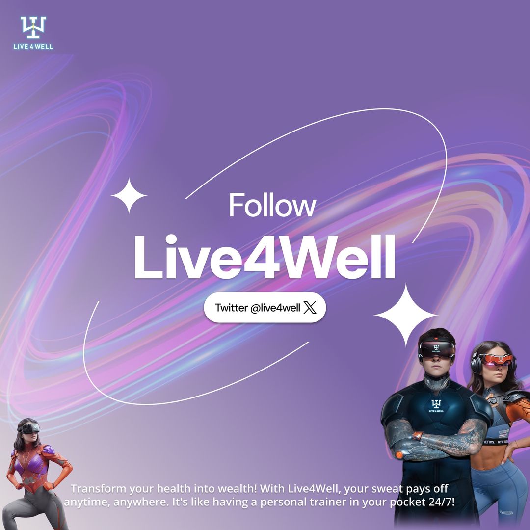 Introducing Live4Well💫

Welcome to the World of Wellness and Wealth!

🧵 1/ @Live4Well is a web3 project that leverages AI technology to help users work out and earn sweat points while they exercise using their smartphone application.