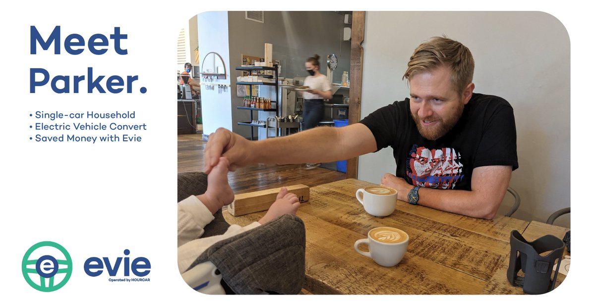 Meet Parker. Not only does Evie's flexibility provide the benefits Parker needs, but it's also encouraged him to buy electric for his next car. "They are super spacious and perform better than an ICE vehicle" Learn more about Parker and <a href="/XcelEnergyMN/">Xcel Energy MN</a>: eviecarshare.com/meet-parker-a-…