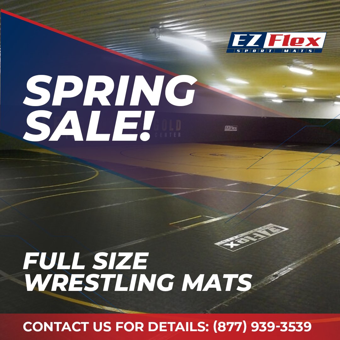 EZFlex_Mats's tweet image. Our spring sale is STILL ON! Give your team the gift of new #WrestlingMats this summer! 💲🤼

Contact #EZFlex now to save big on your order!

💻 bit.ly/3Umch3c
📞 (877) 939-3539