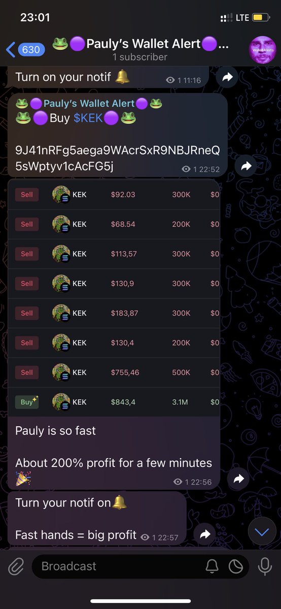 PaulyWalletCall's tweet photo. Congrats🎉

Pauly is alive and perfectly working🟣🐸

In my tg u had a chance to flip this gem🚀

https://t.co/9FFxLTYHXg https://t.co/6t1VRPOOXd