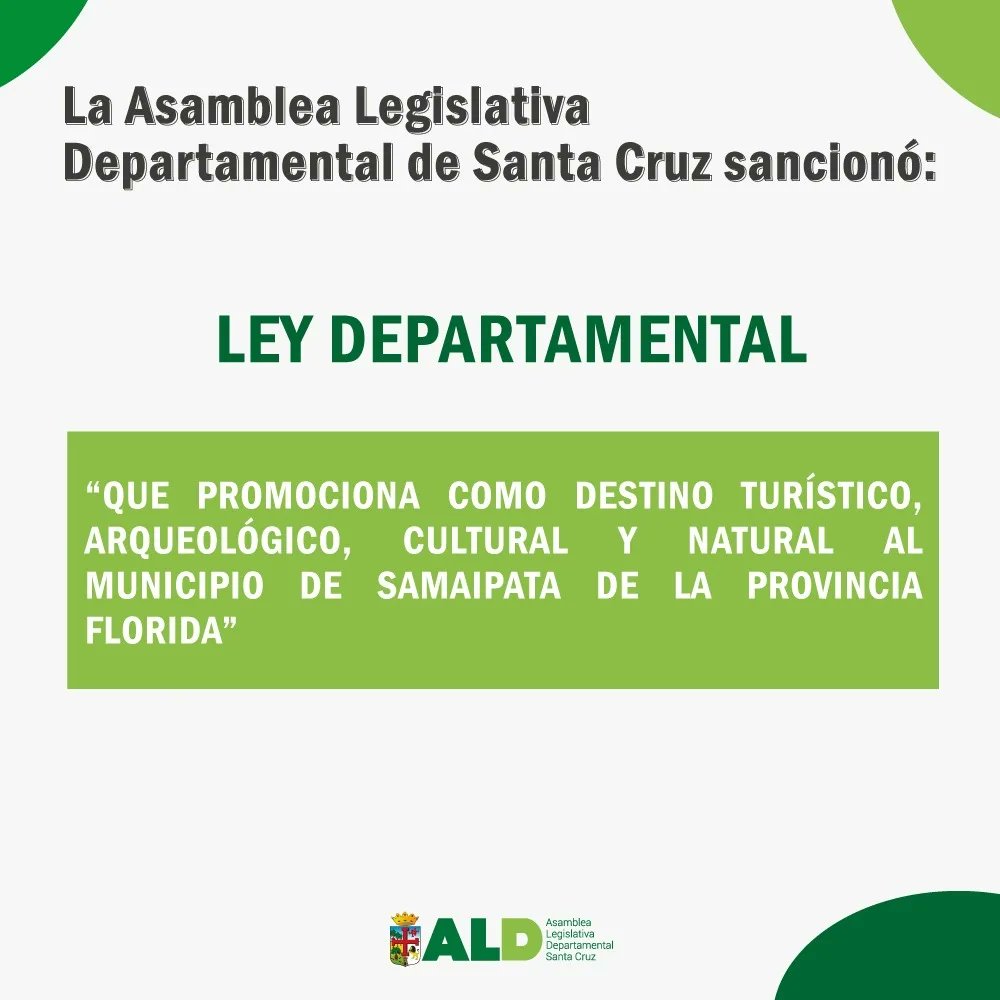 Asamblea Legislativa Departamental de Santa Cruz tweet media