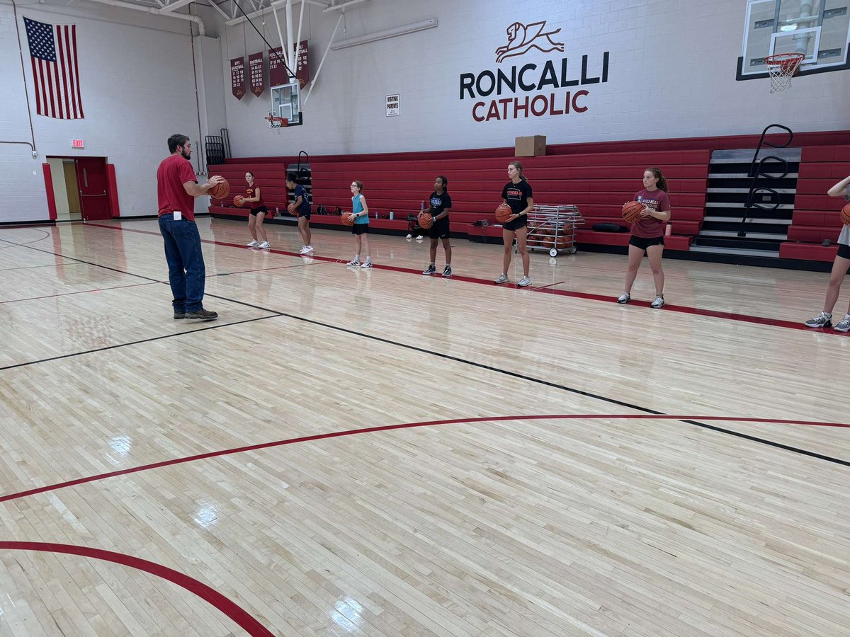 Great day 2 of camp today! Worked more on the basics of shooting and learning different forms of passing and when to use them! Looking forward to day 3 tomorrow! Roll Pride 🦁