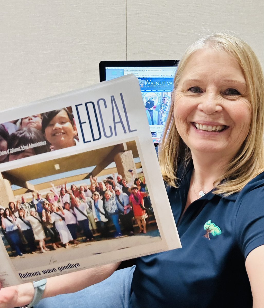 Cover Story! <a href="/WVUSD_Tweet/">Walnut Valley USD</a> “Retirees Wave Goodbye” is featured in this week’s <a href="/ACSA_info/">ACSA</a> EdCal statewide publication. Recognize anyone in the front row?! 📸🎉#WVUSDProud #2024Retiree