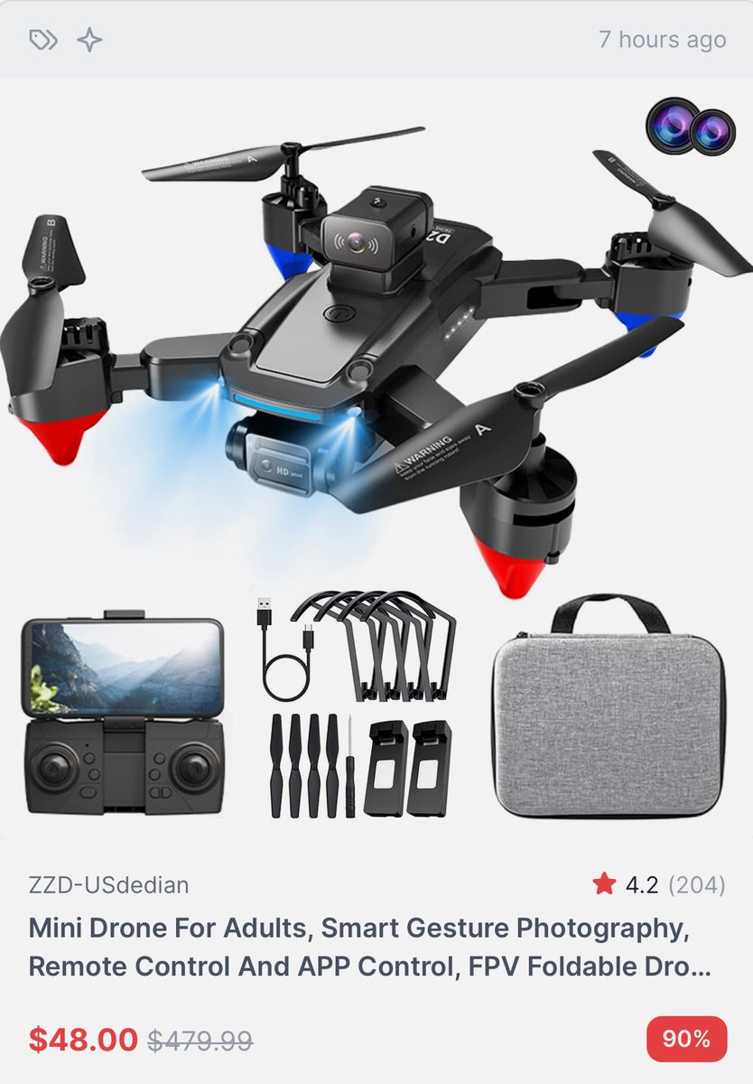 Freebie_Flow's tweet image. $480 Drone down to $50 🤯

Who wants this deal?? Like this post and we’ll dm it to you 👇🏽🤑