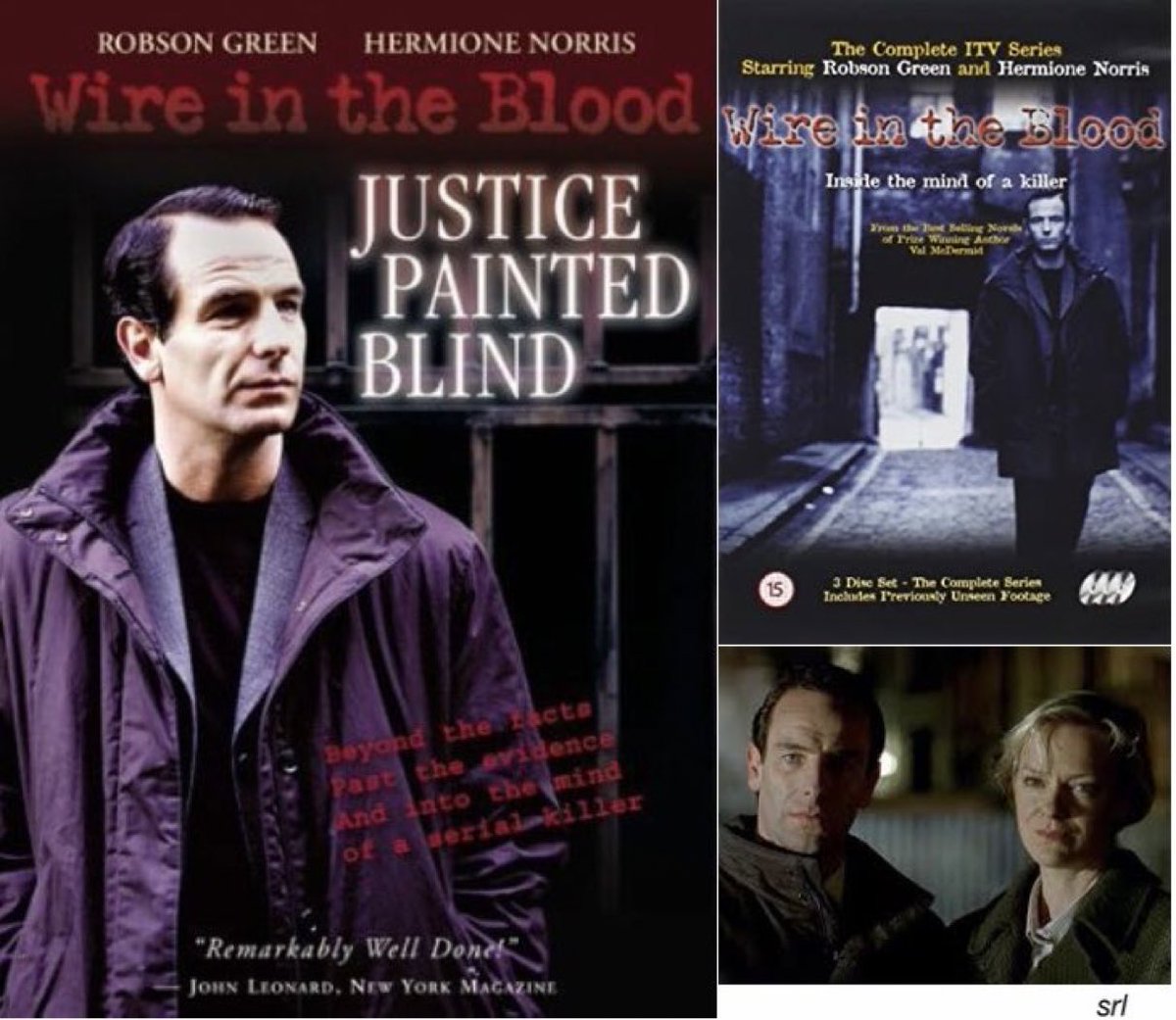 SaveRedlandLibr's tweet photo. 10pm TODAY on #ITV3

From 2002, s1 Eps 5 &amp; 6 of #Crime series📺 #WireInTheBlood - “Justice Painted Blind” directed by #RogerGartland &amp; written by #AlanWhiting

Inspired by characters created by @valmcdermid📚

🌟#RobsonGreen #HermioneNorris #TomChadbon #MarkLetheren #AlanStocks https://t.co/0W4v1lvcXv
