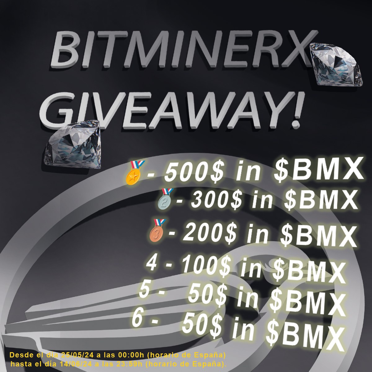 rafol19620's tweet photo. Quieres tener la oportunidad de ganar unos tokens $BMX gratis❓

📢 @BitMinerX nos dá la oportunidad de ello.

📜 Condiciones genrales  https://t.co/SumkcAFhEZ https://t.co/S2arozlV1y