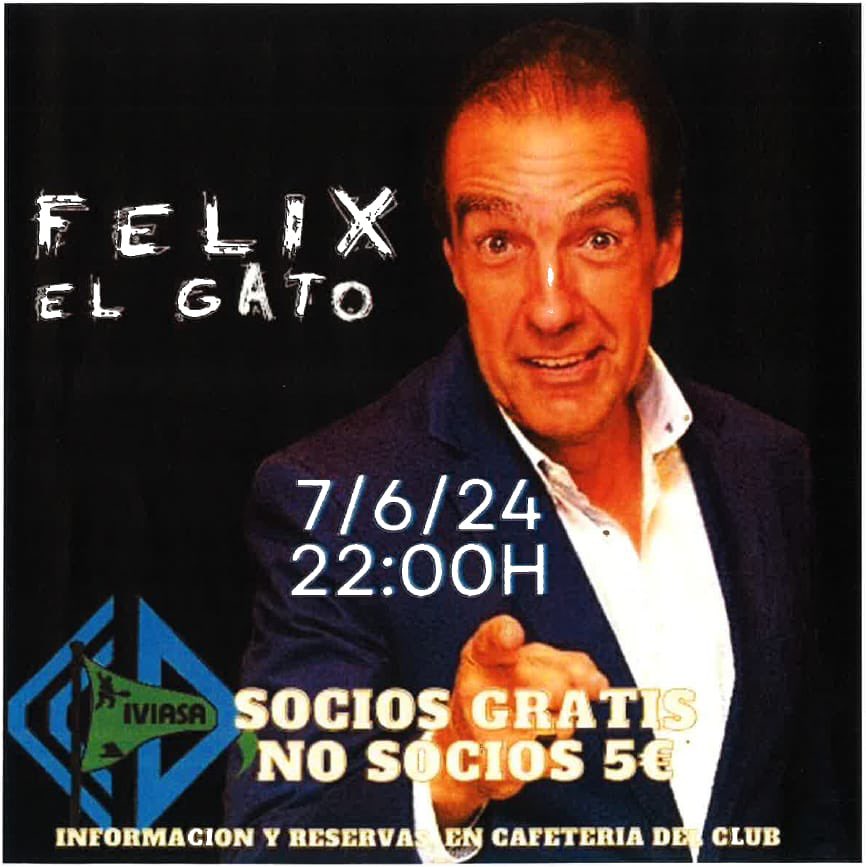 CCD_IVIASA's tweet photo. MONÓLOGOS EN IVIASA .

Próximo viernes 7 Junio

Ven a disfrutar de los monólogos en el Club.

El gran ¡ Felix El Gato ! Vuelve a visitarnos en un nuevo espectáculo inaugurando la temporada 2024 de eventos y espectáculos
👉🏻No te quedes sin tu mesa
#monologosmostoles #felixelgato https://t.co/aSwgQJnkts