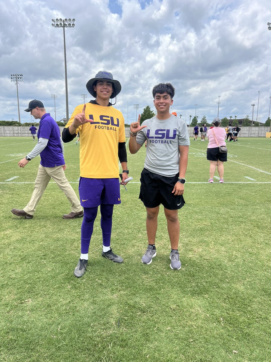 Carlos Henriquez IV (@henriqueziv) on Twitter photo It was awesome meeting the kicker for LSU <a href="/Ramoskicks/">Damian Ramos ♚</a> thanks for the tips and good luck on your upcoming season and will definitely make it out to come see you all again. #GeauxTigers <a href="/LSUfootball/">LSU Football</a> <a href="/Coach_Nagle/">Slade Nagle</a> <a href="/CoachMac_Canyon/">Coach Mac</a> <a href="/coachrandle1/">Coach Austin Randle</a> <a href="/Canyon_Football/">Canyon Cougar Football</a> It was awesome meeting the kicker for LSU <a href="/Ramoskicks/">Damian Ramos ♚</a> thanks for the tips and good luck on your upcoming season and will definitely make it out to come see you all again. #GeauxTigers <a href="/LSUfootball/">LSU Football</a> <a href="/Coach_Nagle/">Slade Nagle</a> <a href="/CoachMac_Canyon/">Coach Mac</a> <a href="/coachrandle1/">Coach Austin Randle</a> <a href="/Canyon_Football/">Canyon Cougar Football</a>