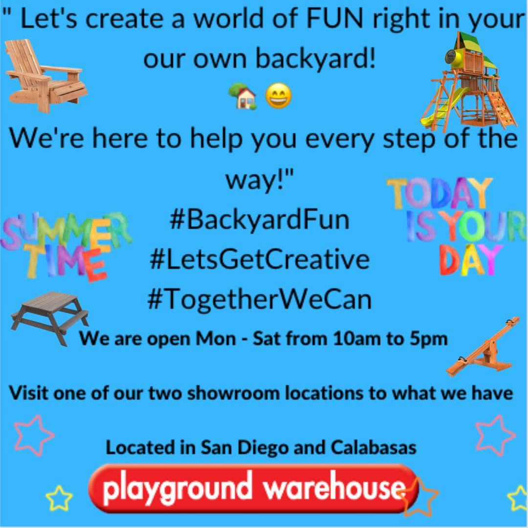 playgroundstore's tweet image. Come on in stop on by check us out!! We are open Mon- Sat from 10 a.m. to 5 p.m.
 #PlaygroundFun #Imagination #PlaygroundWarehouse #WeBuildFun #BackyardVibes #ShowroomFinds