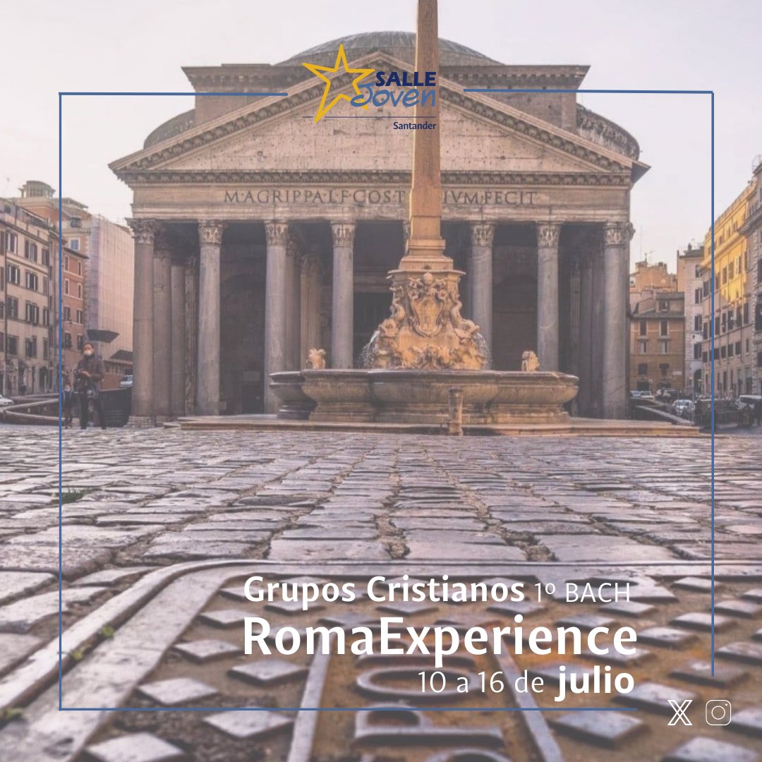 sallejovensdr's tweet photo. 🛫 “Cada ciudad en su propio estilo es maravillosa, pero la que no olvidaré nunca es Roma...sobre todo, Roma." Audrey Hepburn
Un mes... #RomaExperience #GruposCristianos 1º BACH @SalleJovenVA
#laPastoralmola💙💛
#SomosLaSalle💫 https://t.co/3IbzWEhrDh