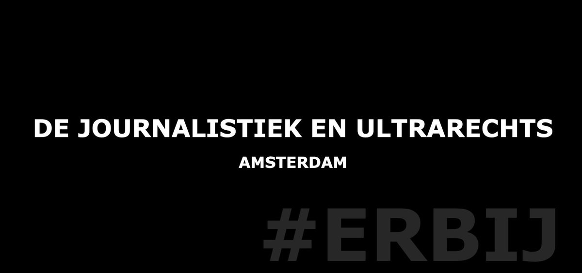 Radicaal rechts. Hoe moeten de media daarmee omgaan? Een debat. #draad threadreaderapp.com/thread/1798050…