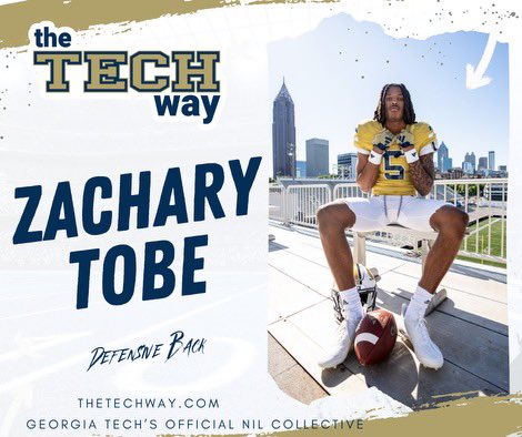 ZachTobe5's tweet photo. The Tech Way is supporting @GeorgiaTechFB and with your help, we can play like champions! Join @thetechwaynil today - Georgia Tech's Official NIL Collective at https://t.co/ylkMM3KZYN #georgiatech #georgiatechfootball #NIL #thetechway https://t.co/CftC2XWQ2S