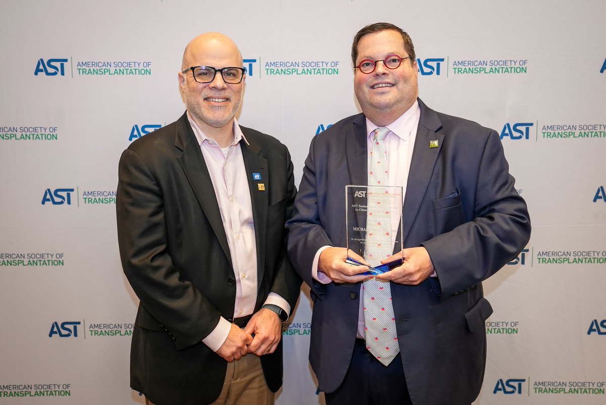 Michael Ison, MD MS (@michaelgisonmd) on Twitter photo Last night, my former colleague and <a href="/AST_info/">American Society of Transplantation (AST)</a> President <a href="/JoshLevitskyMD/">Josh Levitsky</a> gave me the AST Senior Achievement Award in Clinical Transplantation - I have been incredibly luck to work w/ so many amazing individuals at AST, <a href="/UNOSNews/">United Network for Organ Sharing (UNOS)</a>, <a href="/NM_Transplant/">Northwestern Medicine Transplant</a> and <a href="/TheTxIDjournal/">TransplantID Journal</a> over the yrs 1/X Last night, my former colleague and <a href="/AST_info/">American Society of Transplantation (AST)</a> President <a href="/JoshLevitskyMD/">Josh Levitsky</a> gave me the AST Senior Achievement Award in Clinical Transplantation - I have been incredibly luck to work w/ so many amazing individuals at AST, <a href="/UNOSNews/">United Network for Organ Sharing (UNOS)</a>, <a href="/NM_Transplant/">Northwestern Medicine Transplant</a> and <a href="/TheTxIDjournal/">TransplantID Journal</a> over the yrs 1/X