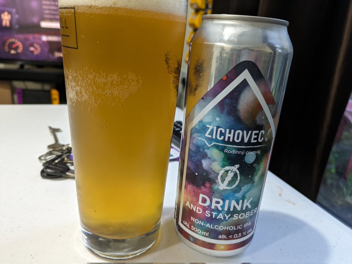 Drink and stay sober an #alcoholfree IPA from Czech brewer <a href="/PivoZich/">Pivovar Zichovec</a>.  Interesting citrus flavours but also has a bit of that odd soapy taste get with some other #afbeers.   Purchased from @favouritebeers