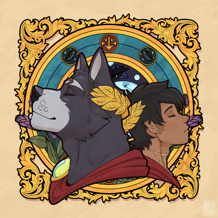 SoraDezWolfFox's tweet photo. Public realease of this picture I did!
I hope you guys like it! I tried to do a Nouveau style... I think I didn't get it quite right, but it was fun to work on this~
You can find the high res picture on the P-Site! https://t.co/lrbcaJjsCP