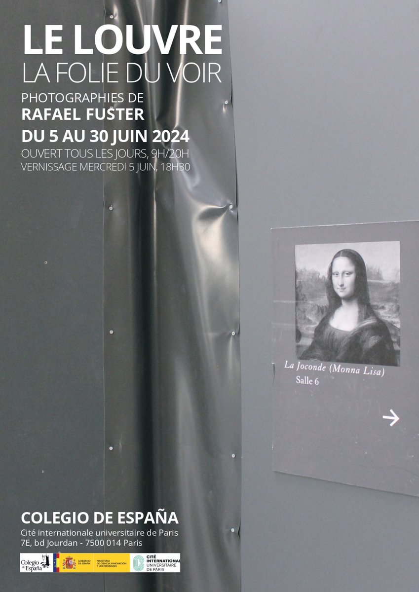 Rafael Fuster vuelve a encontrarse con el Louvre @RafaelFusterB
#exposición #fotográfia #arte #París 
#ColegiodeEspaña #arte #Cultura #RegióndeMurcia