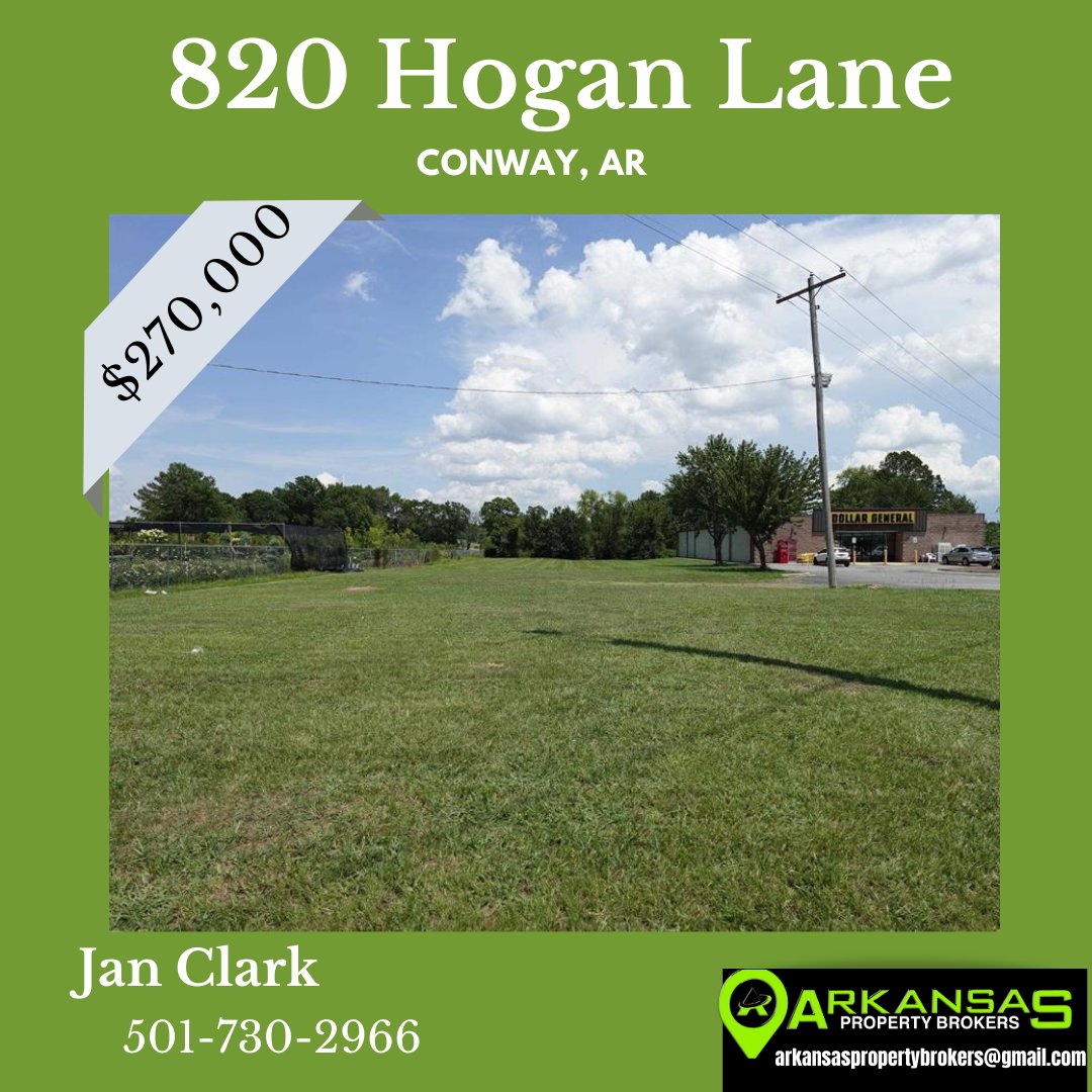 ArkPropBrokers's tweet photo. Discover limitless business opportunities at 820 Hogan Lane! 🌟🏢 Benefit from prime C-3 zoning and a strategic location, all at an unbeatable price. Reach out to Jan Clark at (501) 730-2966 to seize this chance! #arkansaspropertybrokers #yourlocationisourmotivation #apb https://t.co/kn96xj0b3x