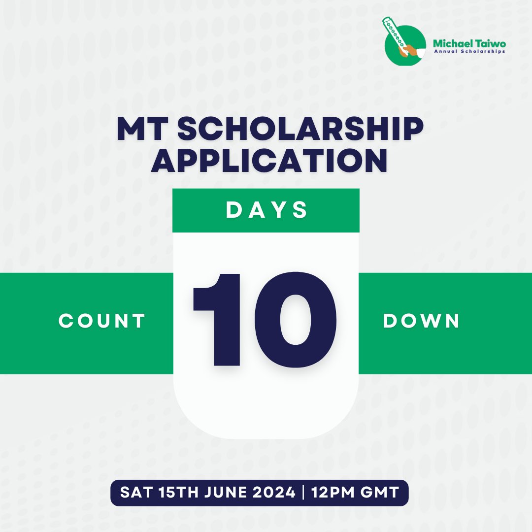 MtScholarships's tweet photo. Does MT scholarship only admit First Class students?
The MT scholarship is diverse and admits students of various academic backgrounds who prove themselves worthy in terms of academics, leadership, and giving back to the community.
#MTScholarshipApplication
#GradSchool
#ApplyNow https://t.co/jdFDGViEOZ