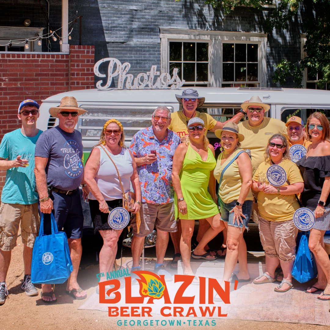 visitgeorgetown's tweet photo. 🔥 Get ready for 2024 Blazin' Beer Crawl on August 3rd! 🍺 Tickets are on sale NOW! 🎟️ The temps may be hot, but the beer will be cold. 😎 To secure your tickets and see all event details, https://t.co/h64FMHFOUI 🔗
#BlazinBeerCrawl #GeorgetownTX #CraftBeer #BeerLovers 🍺 https://t.co/f0l2P2JK5E