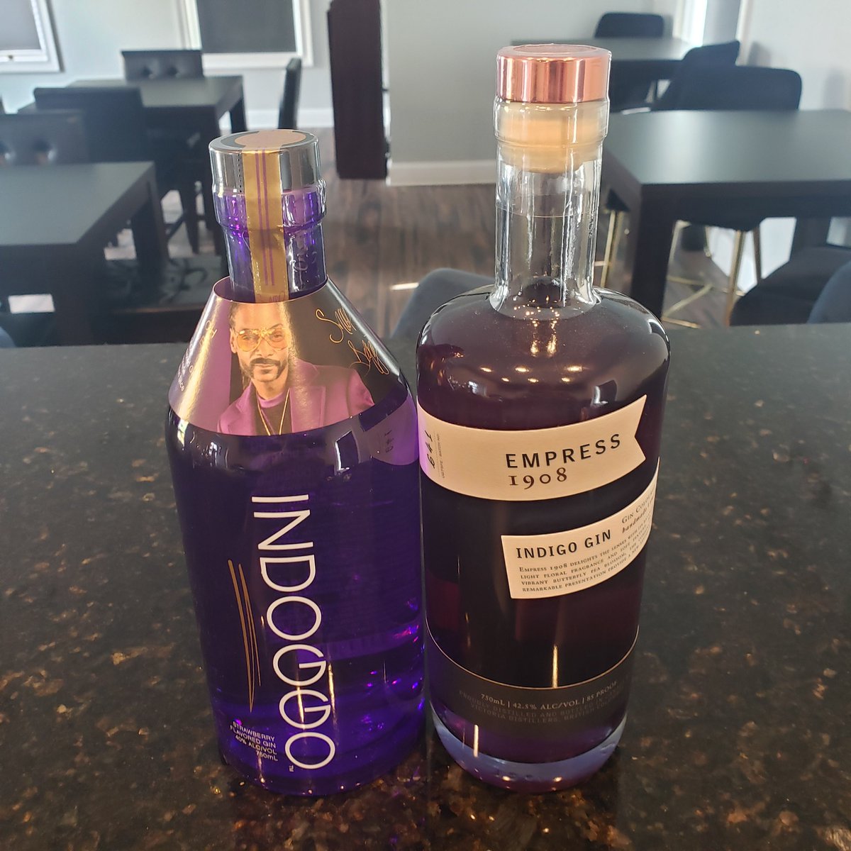 There comes a time in every man's life where he must ask the question, 
Indigo Gin or Indoggo Gin