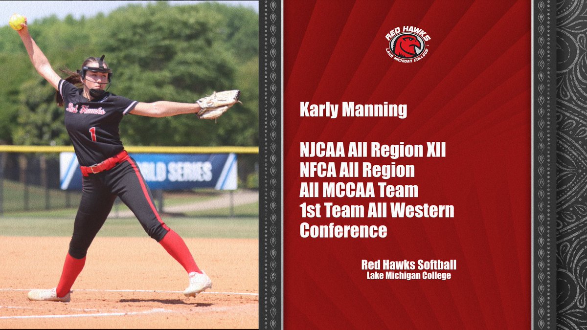 RedHawksSoftba2's tweet photo. Congratulations to SO Karly Manning on her achievements this past 23-24 season with special highlights of multiple recognition throughout the conference and region!!
#TalonTough #RegionXII #LeaveALegacy https://t.co/4eYRB9CoAf