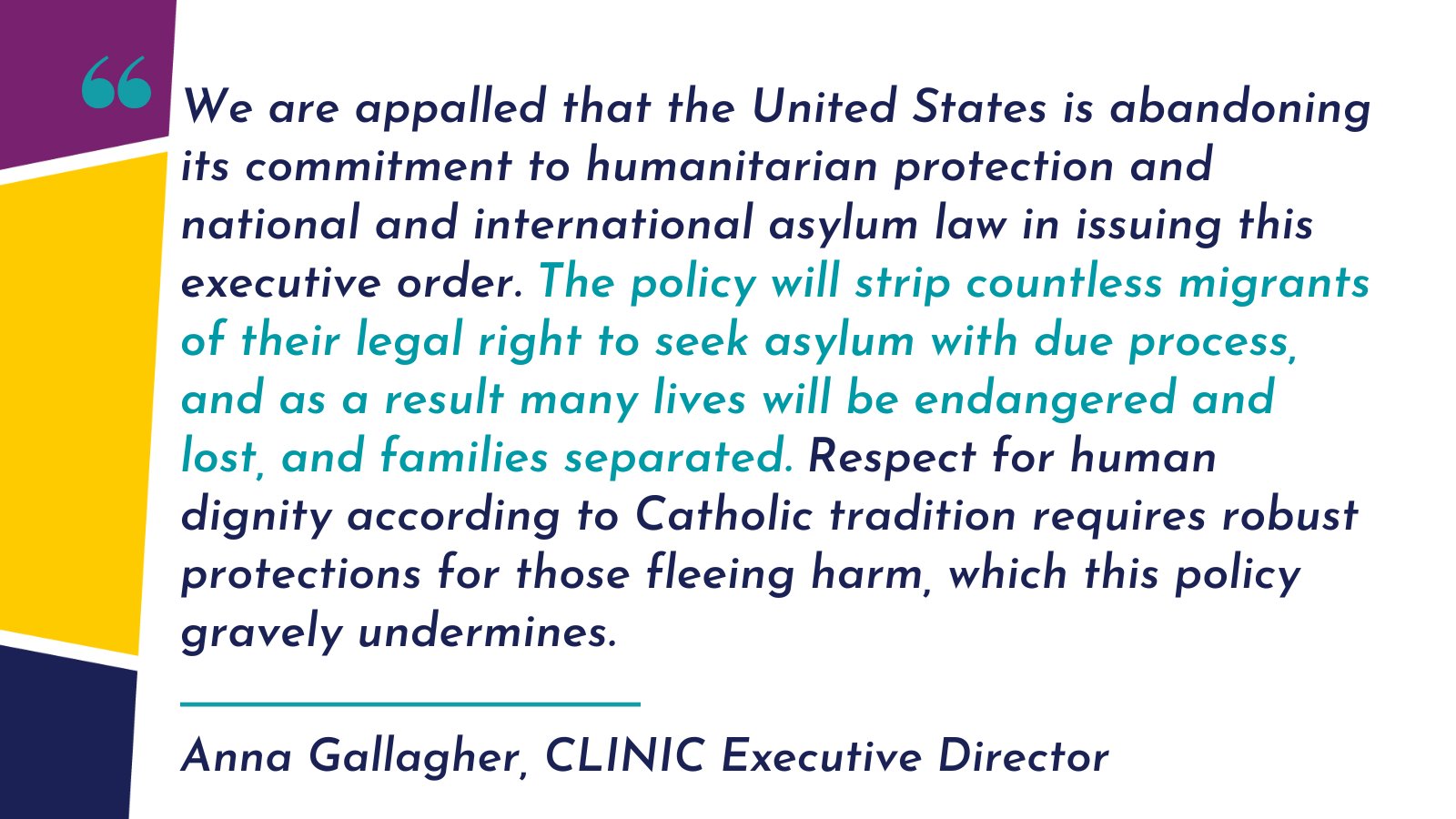 CLINIC on X: &ldquo;#PressRelease: CLINIC Appalled by Draconian Border 