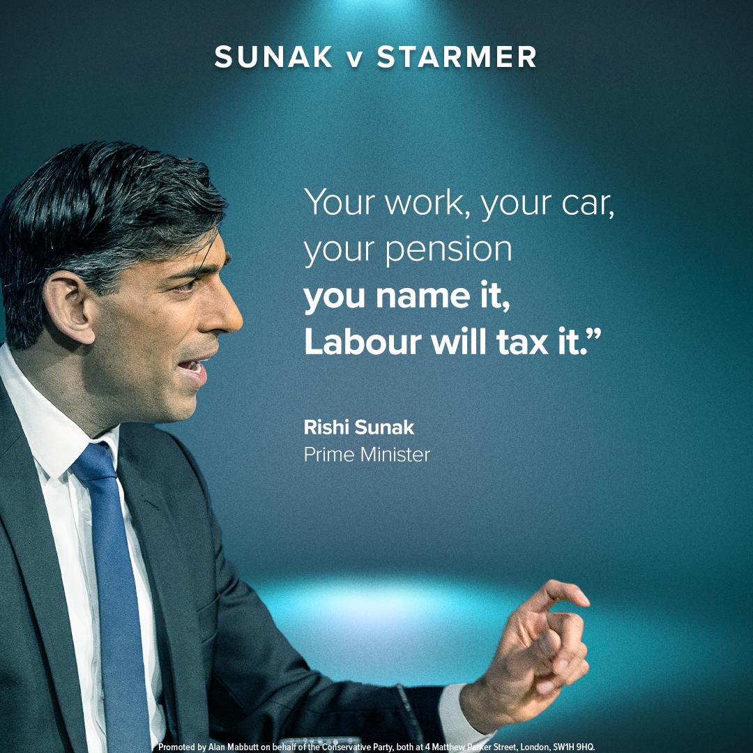 Watching the debate with colleagues and friends and it’s as clear as night follows day, Labour will raise your taxes.