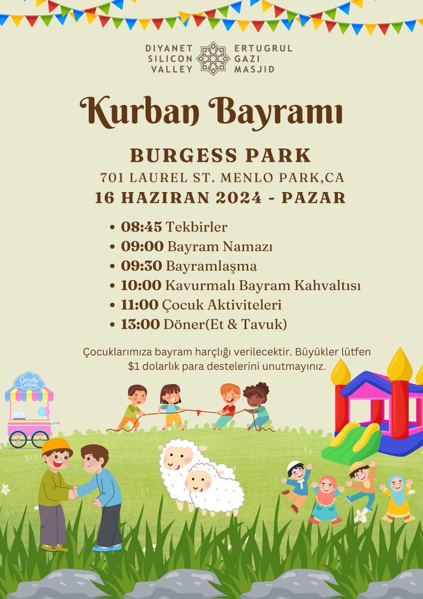 DiyanetSV's tweet photo. Tüm kardeşlerimizi Kurban Bayramı programımıza bekliyoruz. https://t.co/iEn5E3Xu8U