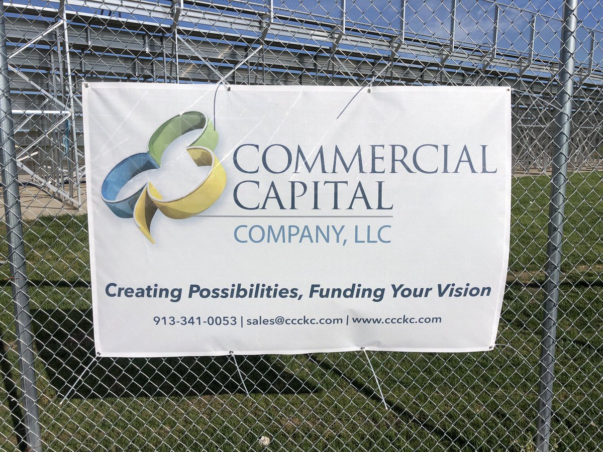 bvnbaseball1's tweet photo. BIG thanks to Commercial Capital @EquipFinanceKC for being an OF banner sponsor this spring! We appreciate your support! https://t.co/t2XnYLA5I8