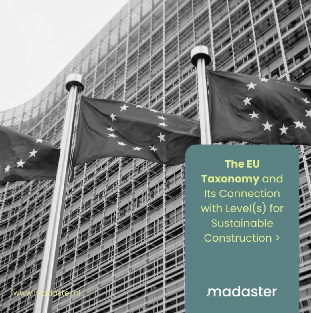 Madaster streamlines EU Taxonomy compliance with #Level(s) integration. Our approach simplifies EU Taxonomy compliance and offers a competitive edge by providing fast, accurate, and easy sustainability reporting.
Learn more: ow.ly/sqJR50S17bR
