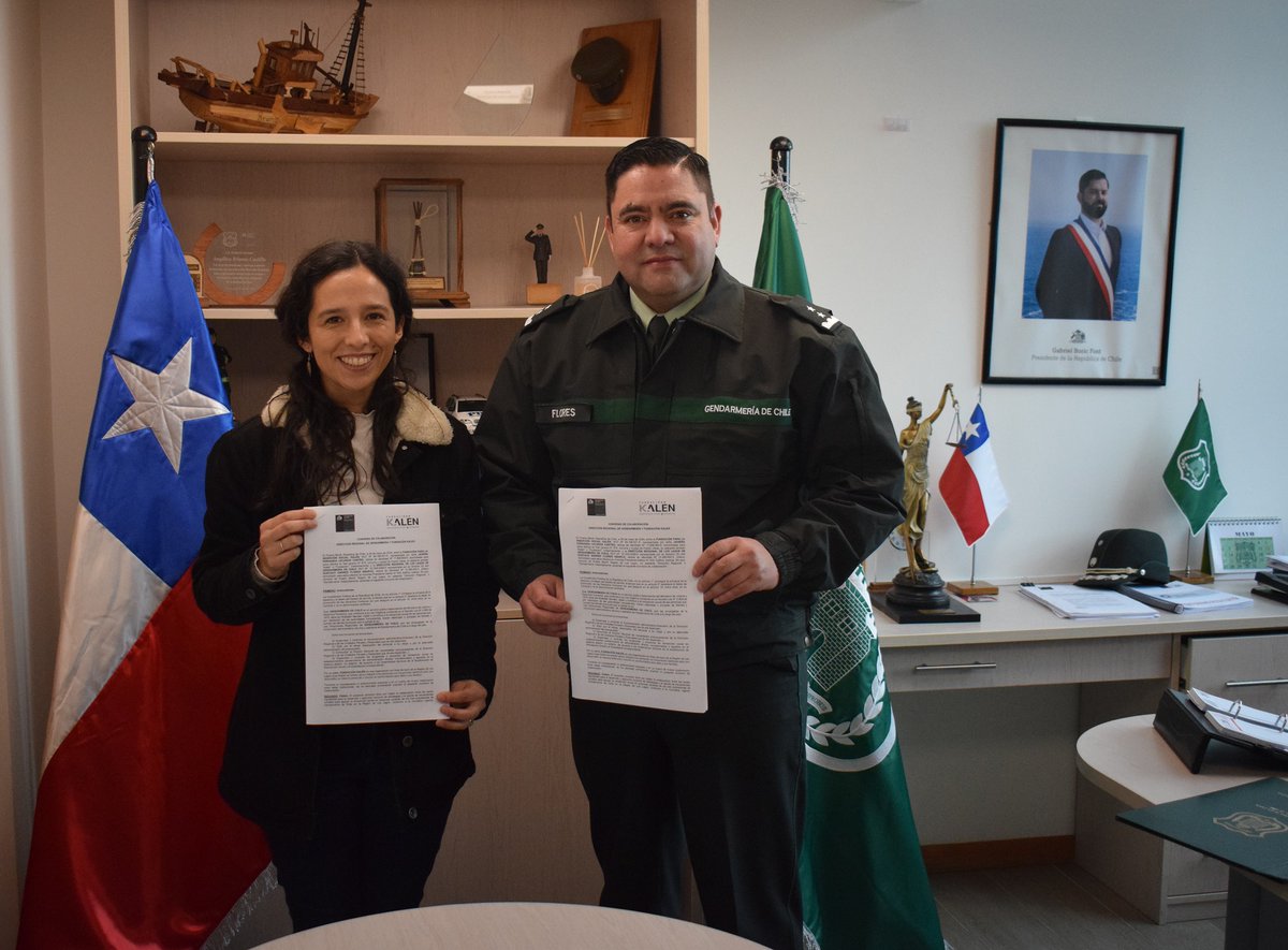 🟢En busca de ampliar la oferta de oportunidades para las personas que han sido condenadas, <a href="/Gendarmeria_LL/">Gendarmería Región de Los Lagos</a> y <a href="/KalenFundacion/">Fundación Kalén</a> firmaron un amplio convenio de colaboración que permitirá potenciar la reinserción social y laboral de nuestros usuarios.