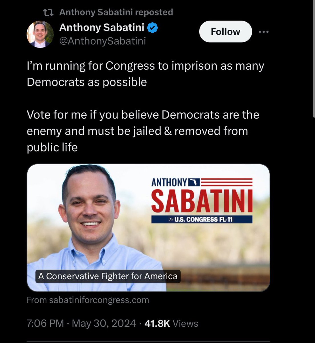 Matt_Fleming321's tweet photo. Matt Gaetz' little buddy, @AnthonySabatini is running for congress, but he should be running to rehab. I have a small side bet running that says he ends up being the one charged with crimes.
#Sabatini #FratPack https://t.co/trfkIykSPT