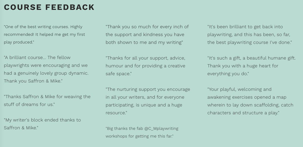Just a week until we begin our #playwriting workshops! You can join us through cartermyers.online