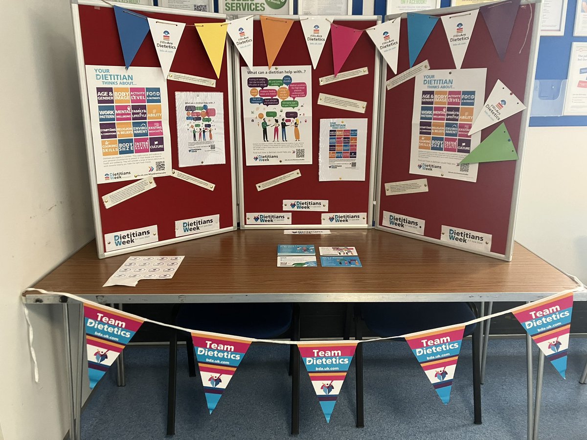🌈East Suffolk and North East Essex AHPs (@esneft_ahps) on Twitter photo Today marks the second day of #DietitiansWeek2024 celebrating our first roles we secured once we qualified. Hopefully you will have checked out our stand today and read some of the quotes from our dietitians about their first roles! #DW2024 <a href="/BDA_Dietitians/">British Dietetic Association</a> Today marks the second day of #DietitiansWeek2024 celebrating our first roles we secured once we qualified. Hopefully you will have checked out our stand today and read some of the quotes from our dietitians about their first roles! #DW2024 <a href="/BDA_Dietitians/">British Dietetic Association</a>
