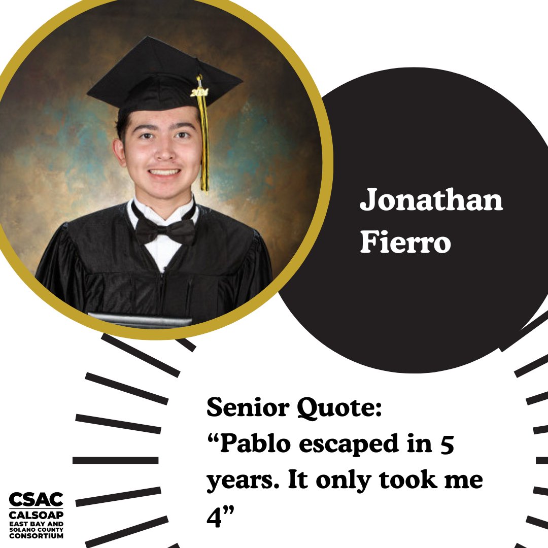 Congratulations and good luck to all our graduating seniors! Take a look at our senior spotlights for McClymonds High School and MetWest High School and see what our students have to say about their experiences. #ebscc #ebc #csac #seniorspotlight